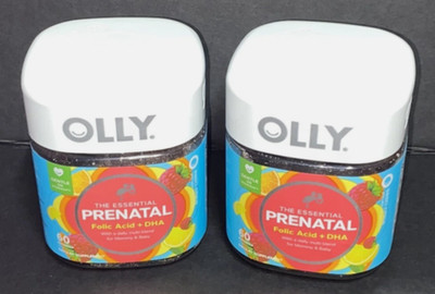6/26 2x OLLY Prenatal Multivitamin Gummy, Supports Healthy Growth and Brain Deve