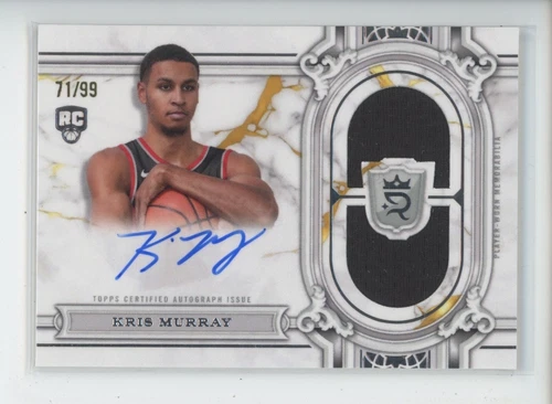 KRIS MURRAY AUTO JERSEY PATCH RC /99 2023-24 TOPPS ROYALTY COLLECTION AUTOGRAPH