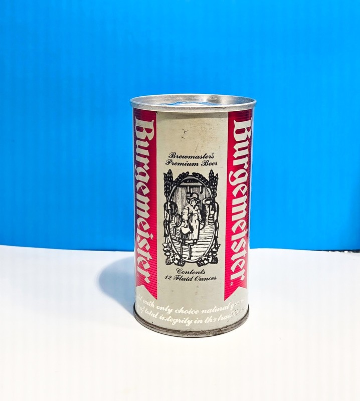 Burgemeister 1970’s Era Empty Pull Top Beer Can