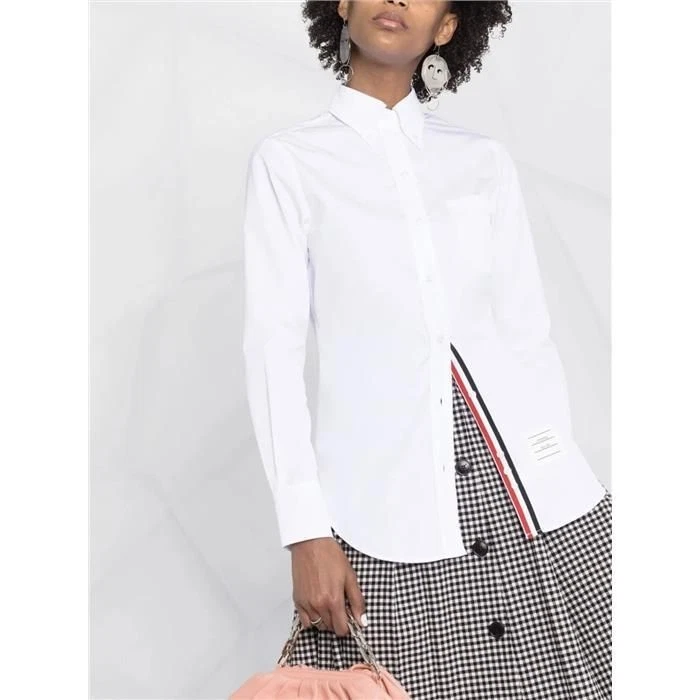 Camicia a righe Thom Browne RWB bianca 133055657