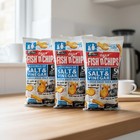 Burtons Fish 'N' Chips Salt & Vinegar Baked Snack Biscuits 15 Pack - British ...