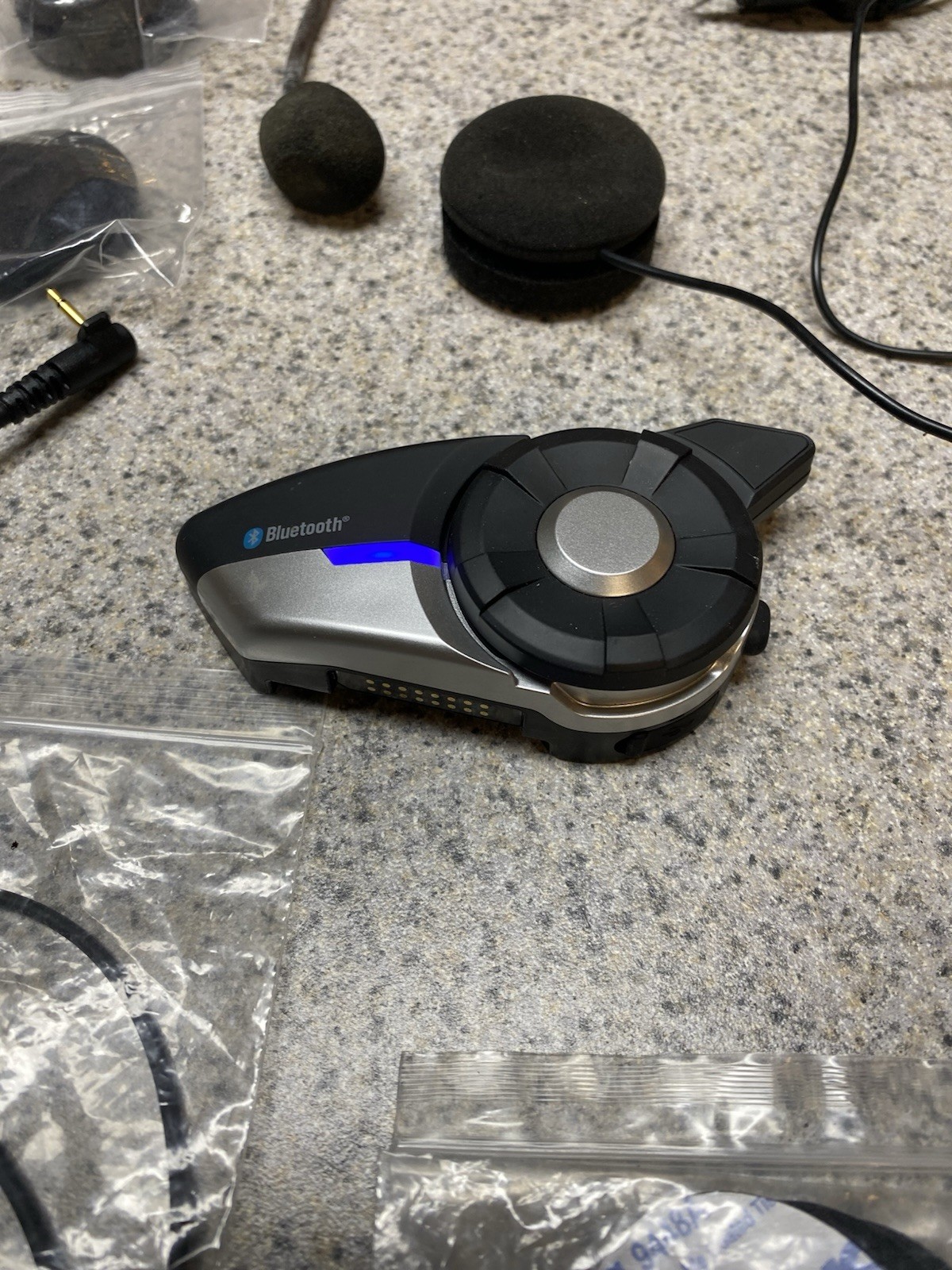 Sena 20S Motorcycle Bluetooth Headset Communication System Working W/ Extras