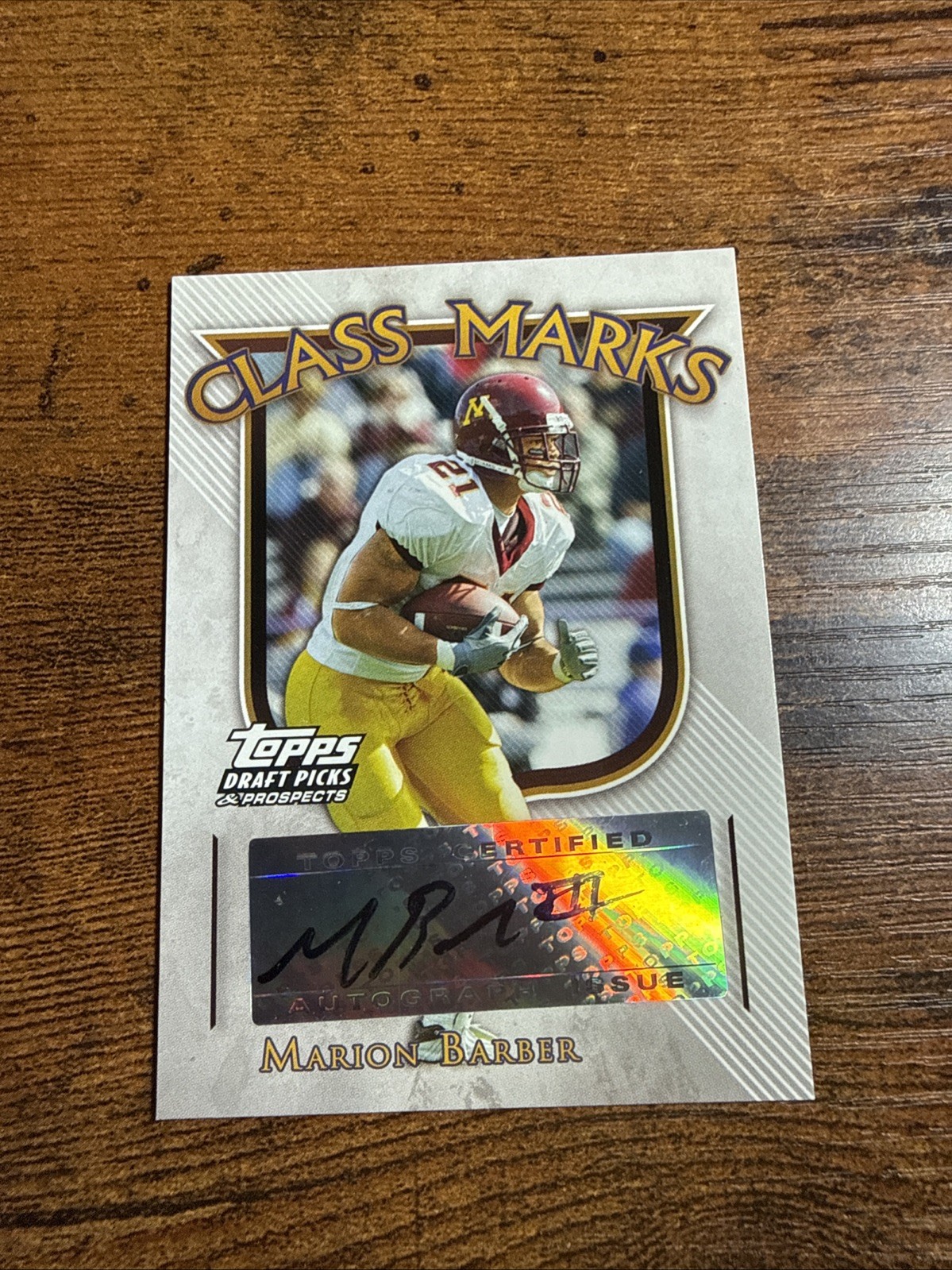 Marion Barber III Topps Draft Picks & Prospects Class Marks Autographs #CMMB Base