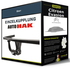 Starre Anhängerkupplung für CITROEN Evasion 06.1994-07.2002 Typ 22/U6 Auto Hak