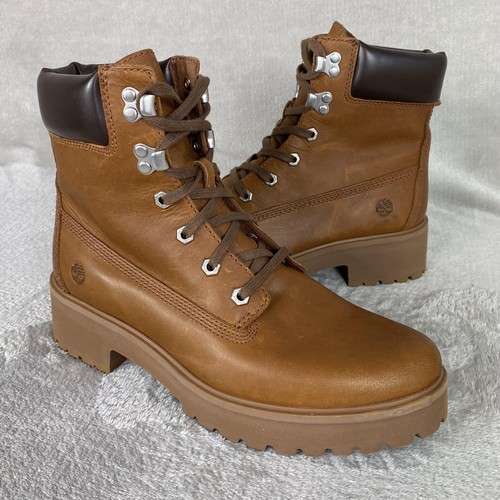 Stivali Timberland donna misura 9,5 larghi marroni stringati colletto imbottito TB0A5YWGF13 - Foto 3 di 11