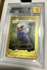 RORY MCILROY ROOKIE AUTO EXQUISITE MASTERPIECE 2014 BGS 9/10 PGA Signature RARE