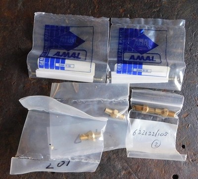 AMAL MOTORCYCLE CARBURETOR NEEDLES & 105 107 JETS CONCENTRIC TRIUMPH BSA NORTON