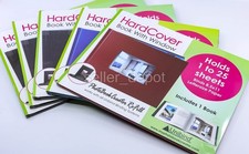 NEW Unibind 8.5x11 Hard Cover Book w Window LOT of 5 Each hold 25 sheets