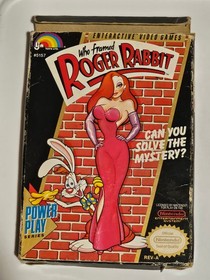 Who Framed Roger Rabbit NES 1989 Complete CIB Video Game + Styrofoam Insert