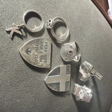 James Avery Sterling Silver Cufflinks Shield Rings jewelry LOT Incl Retired-NR