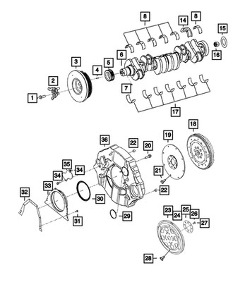 Genuine Mopar Engine Flex-Plate Kit 68481771AA