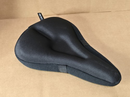 Zacro ZBS2-AUX-1 Gel Bicycle Seat Cover Black Gel Comfort Bike Seat