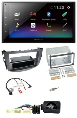 Pioneer USB Bluetooth DAB 2DIN Lenkrad Autoradio für Toyota RAV 4 2006-2011 - Bild 1 von 4