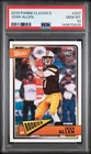 2018 PANINI CLASSICS #207 JOSH ALLEN ROOKIE RC PSA 10