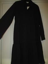 NEW JDY Piper Tiered Shirt Dress - Black Size UK 8 (36)