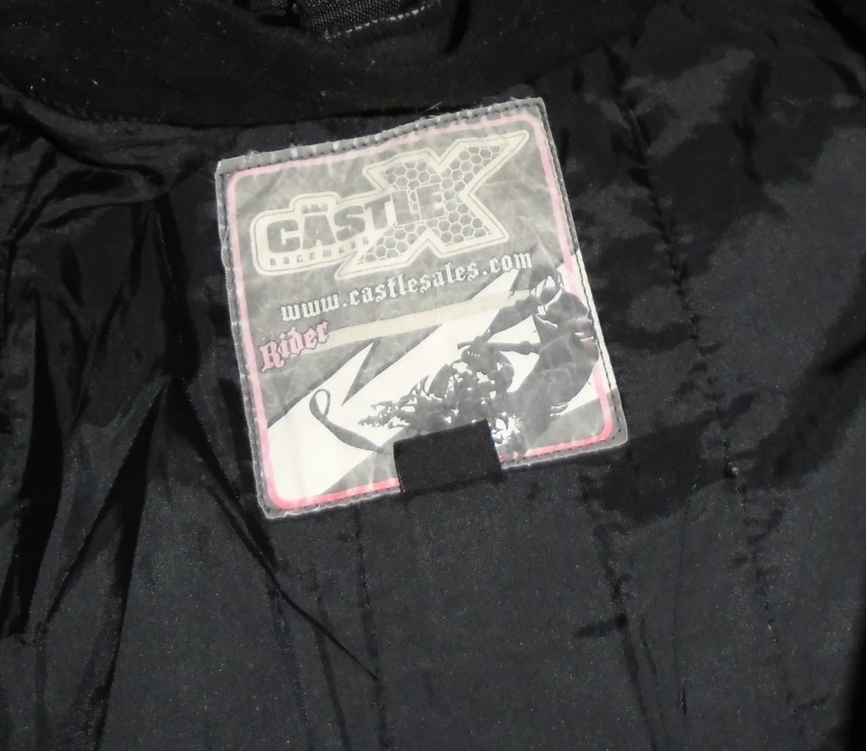 Castle X для взрослых средний гоночный снегоход куртка переключатель 07 оранжевый черный - Изображение 4 из 4