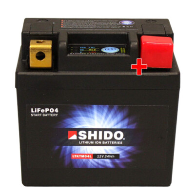 Batterie für Husqvarna FC 250 2018 Shido Lithium LTKTM04L / YTKTM04L