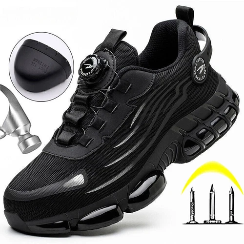 Zapatos de seguridad ligeros para hombre/mujer zapatos de trabajo gorra de acero S3 zapatillas deportivas - Imagen 2 de 82