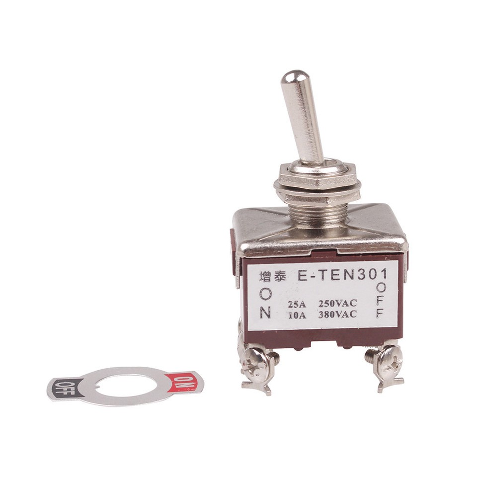 1Pcs 3PST 6 Terminals On-Off 2 Position Toggle Switch AC 15A/250V 10A ...