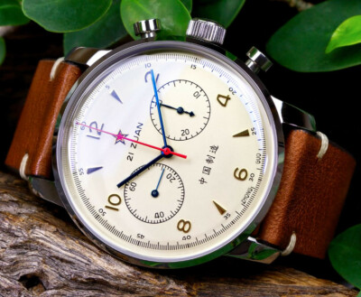 Red Star Air Force  Chronograph 42mm Seagull ST19 42mm