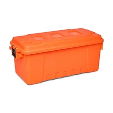 17-Gallon Lockable Storage Box,Plano Sportsman's Trunk, Blaze Orange,New