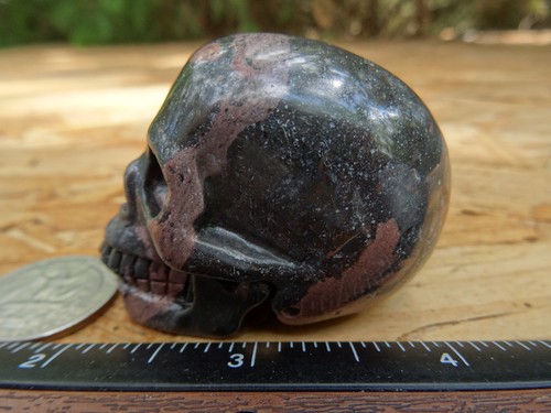 2.1" Unknown Stone Skull Hand Carved Realistic 3.5oz 98.4g Crystal Healing - Picture 6 of 12