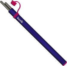 Kuvik Titanium Chopsticks with Purple Carrying Case - Ultralight and Reusable