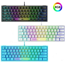 ZIYOU LANG K61 60% Wired Gaming Keyboard Mechanical Portable Rainbow RGB Backlit
