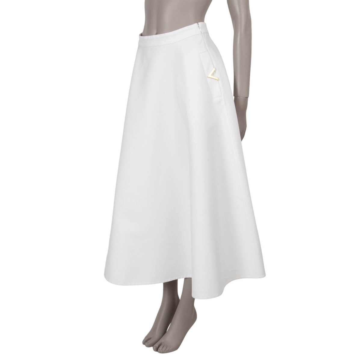 スカート VALENTINO WHITE WOOL SKIRT WOMAN VALENTINO WHITE VIRGIN WOOL SKIRT