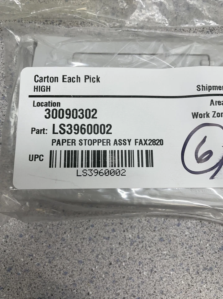 brother LS3960002 paper stop tray, fax2820 2910 MFC7220 7225 new oem  - Image 4 of 4