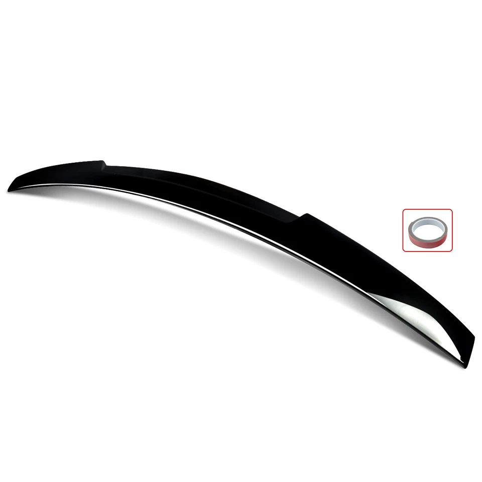 M4/V Style Trunk Spoiler Wing Splitter For 2009-12 Audi A4 B8 S4 RS4 Gloss Black Foto 3 de 4