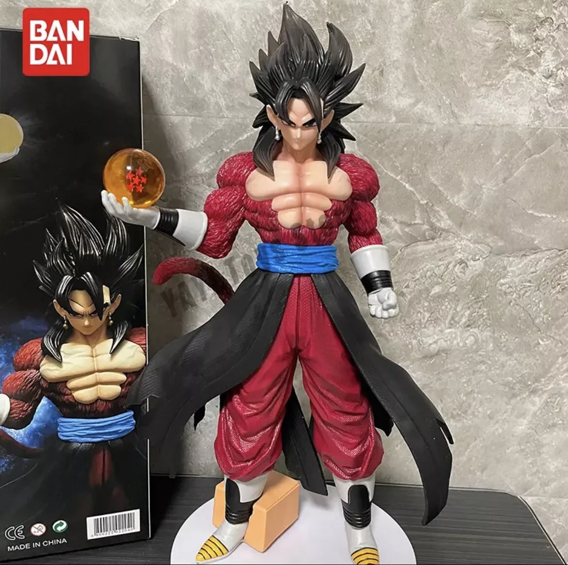 2023 New Dragon Ball Super Saiyan Super Four Goku Doll Vegeta Figure Model  Desktop Furniture Collection