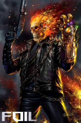 GHOST RIDER FINAL VENGEANCE #1 - LUCIO PARRILLO EXCLUSIVE FOIL !  LTD 1000