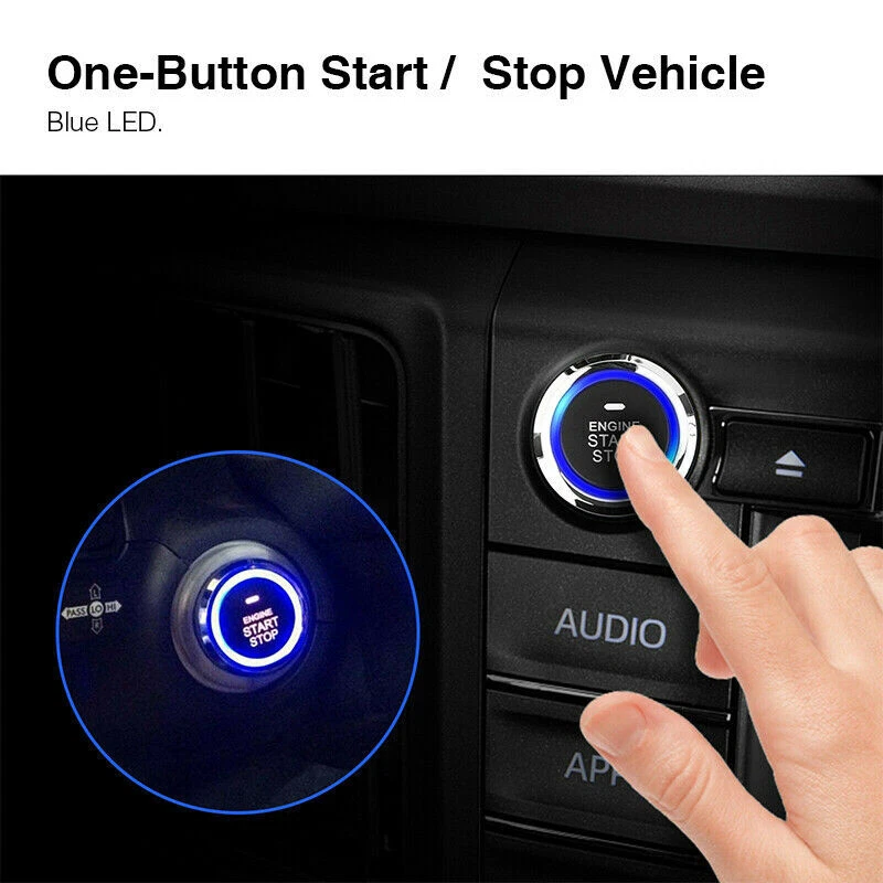 Sistema de alarma de arranque de motor de entrada sin llave universal para automóvil de 12 V O4H2 Foto 3 de 4