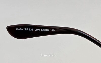 Tom Ford Sunglasses NEW TF 338 Colin Color 09N Gun Gray Round Size
