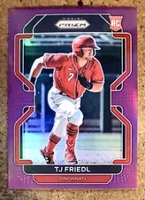 2022 Panini Prizm Baseball Tier II Purple Prizm TJ Friedl #200 Cincinnati Reds
