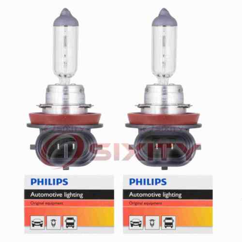 2 pc Philips Front Fog Light Bulbs for Volkswagen Amarok Beetle Beetle nj - Picture 1 of 5