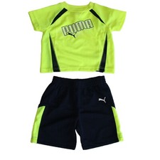 PUMA Baby Boys' Shorts and Shirt Set, PUMA Infant shorts set - NWT