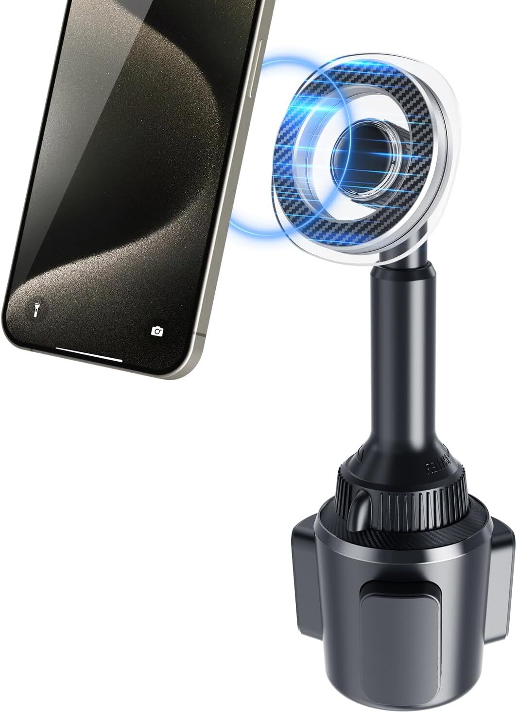 Cup Holder Phone Mount for Magnetic Phone Holder for Tesla Truck SUV Adjustable