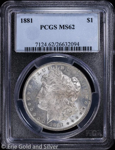 1881-P $1 Morgan Silver Dollar PCGS MS 62 | Uncirculated UNC