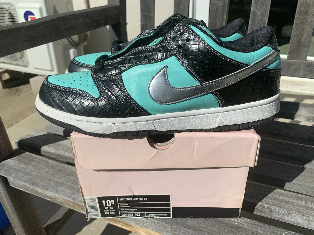 Nike SB Dunk Low Tiffany OG Diamond Supply Co 10.5 Supreme Chrome Air Force  1