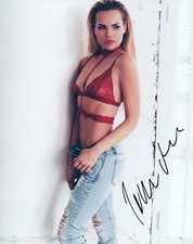 Ine Back Iversen Signed Autographed 8x10 Photo Hot Sexy Model COA 