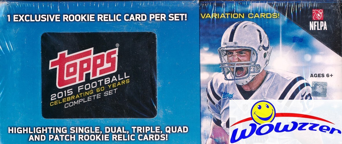 2015 Topps Football EXCLUSIVE HUGE 506 Card RC RELIC Factory Set-5 RC VARIATIONS