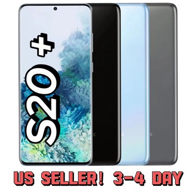 Factory Unlocked Samsung Galaxy S20+ Plus 128GB Black Gray Blue White OPEN BOX