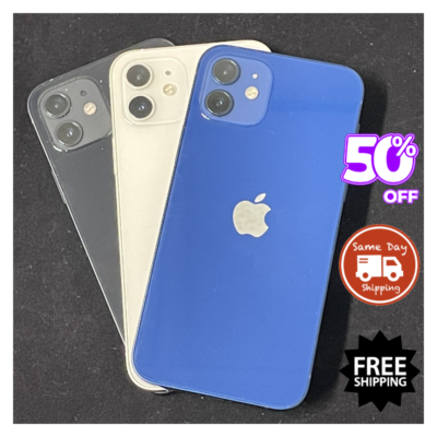 Apple iPhone 12 5G 64GB 128GB Unlocked Verizon 🍎Very Good Blue