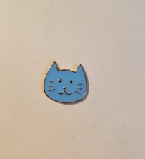 Happy Cat Blue Cat Face Magnetic Needle Minder Cross Stitch Embroidery