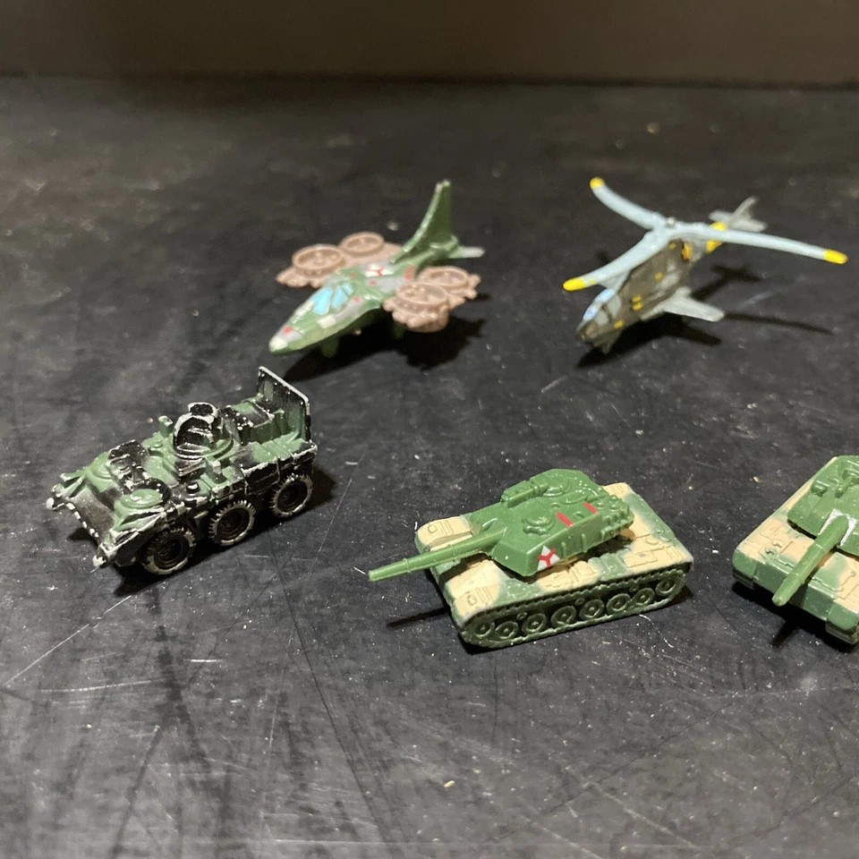 Vintage 1989 KPT Galoob Micro Machines Mega Force Diecast Military Toys Lot of 9 - Image 2 of 4
