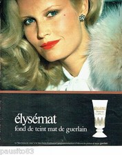 PUBLICITE ADVERTISING 116  1978  Guerlain maquillage   Elysémat fond de teint