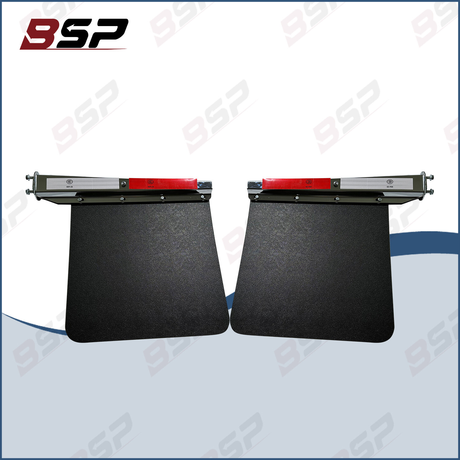 2.5in Heavy-Duty Stainless Steel Mud Flap Hangers for Semi Trucks 24x24