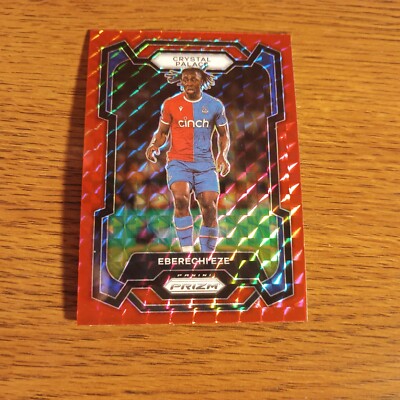 Eberechi Eze 2023-24 Panini Prizm Premier League RED MOSAIC #168 CRYSTAL PALACE